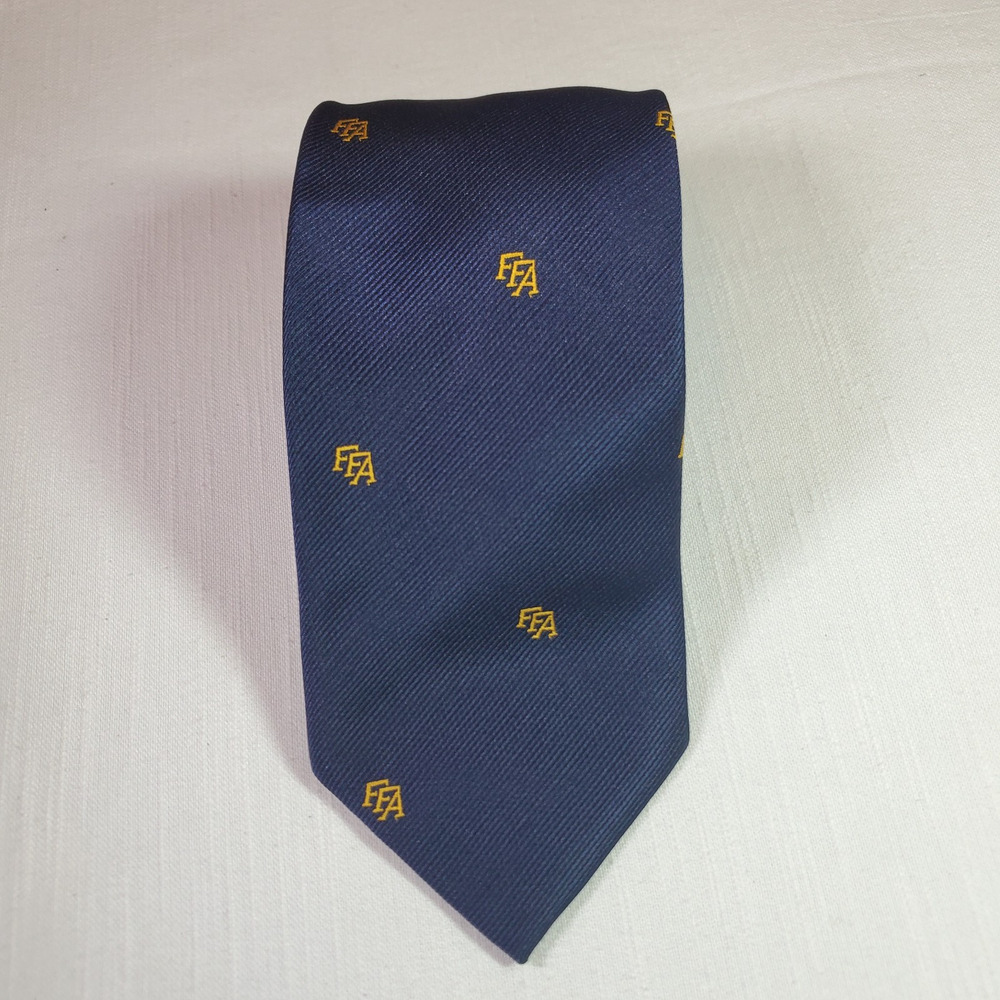 FFA 1928 Mens Blue Necktie Future Farmers Of America Official Suit Dress Tie